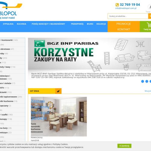 Meblościanka młodzieżowa w Warszawie