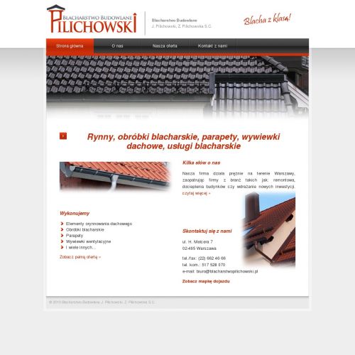 Obróbki blacharskie w Warszawie