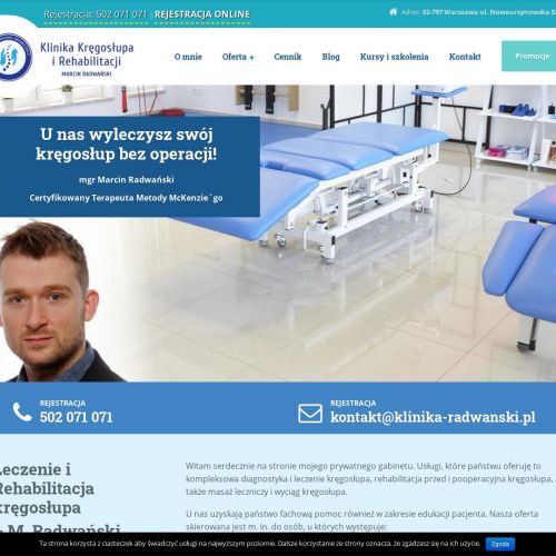 Rehabilitacja kręgosłupa mokotów