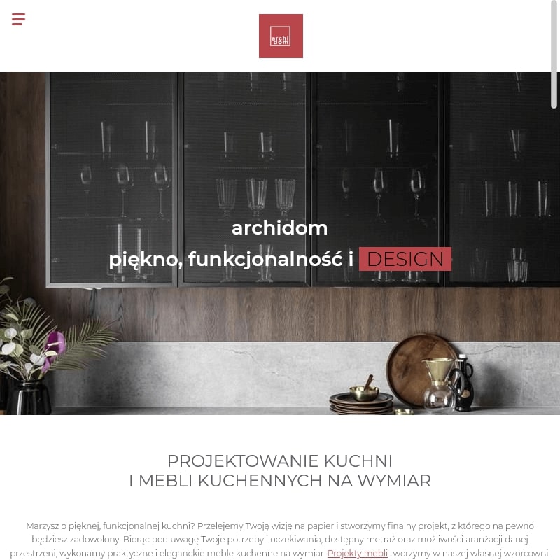 Projekty mebli kuchennych Kraków