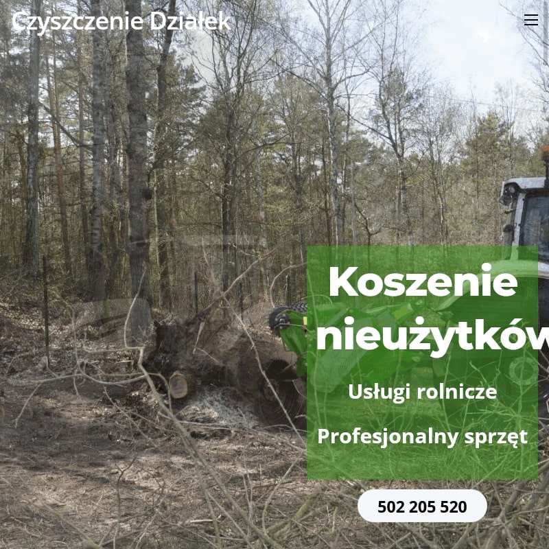 Oczyszczanie działek mazowieckie