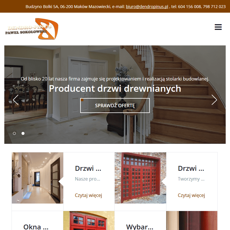 Producent drzwi drewnianych