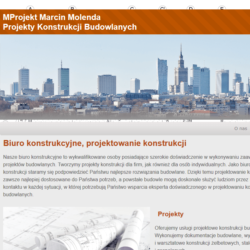 Projekty konstrukcji budowlanych - Warszawa