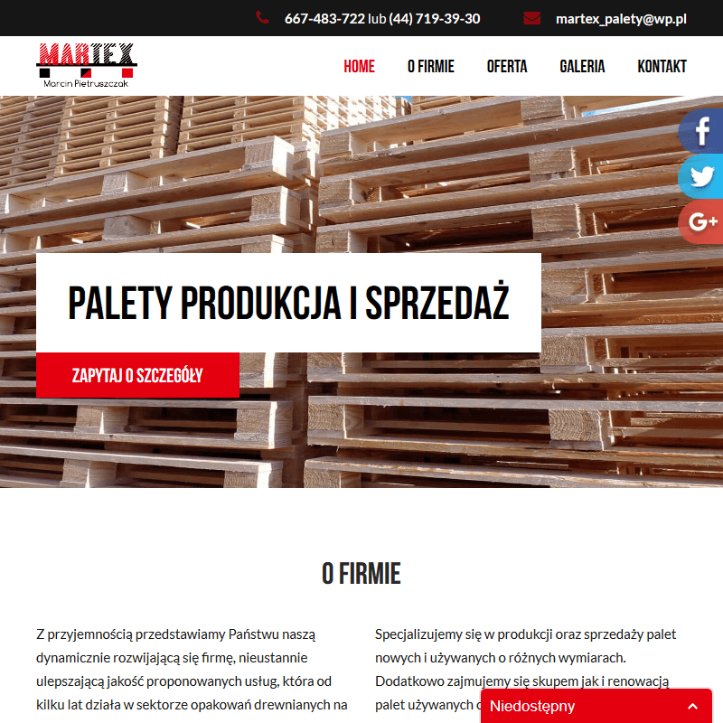 Łódź - palety