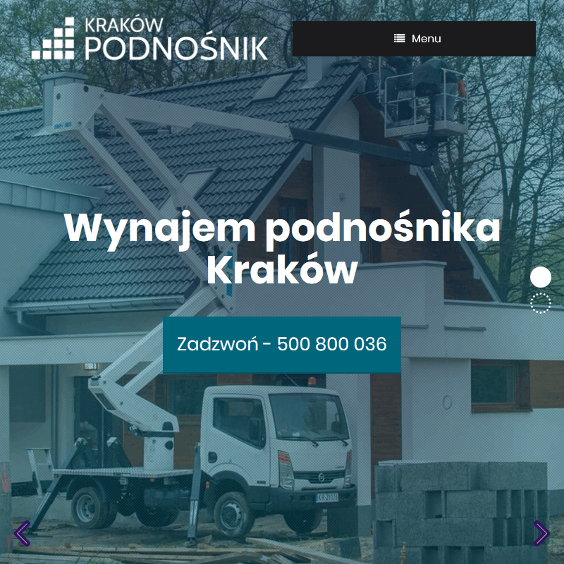 Podnośniki koszowe kraków wynajem - Kraków